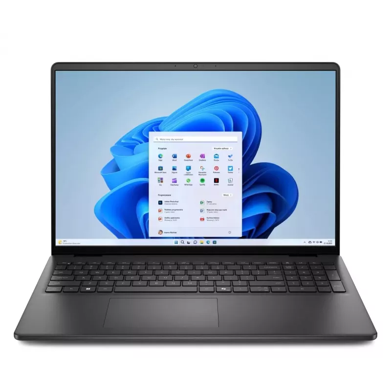 Dell 16250-7278BLK Core 7 150U 16 colių WUXGA jutiklinis neblizgus ekranas 16GB 1TB SSD Windows 11 juodas nešiojamas kompiuteris