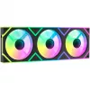 OCYPUS Gamma F36 ARGB Reverse Blade 120mm PWM ventiliatorių rinkinys (3 vnt.) juodas