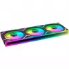 OCYPUS Gamma F36 ARGB Reverse Blade 120mm PWM ventiliatorių rinkinys (3 vnt.) juodas