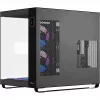 Ocypus Iota C70 ARGB juodas panoraminio stiklo Mid-Tower korpusas