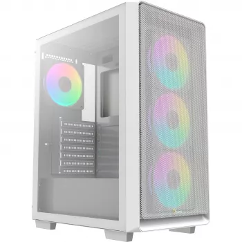Ocypus Gamma C60 ARGB White vidutinio dydžio korpusas su grūdintu stiklu