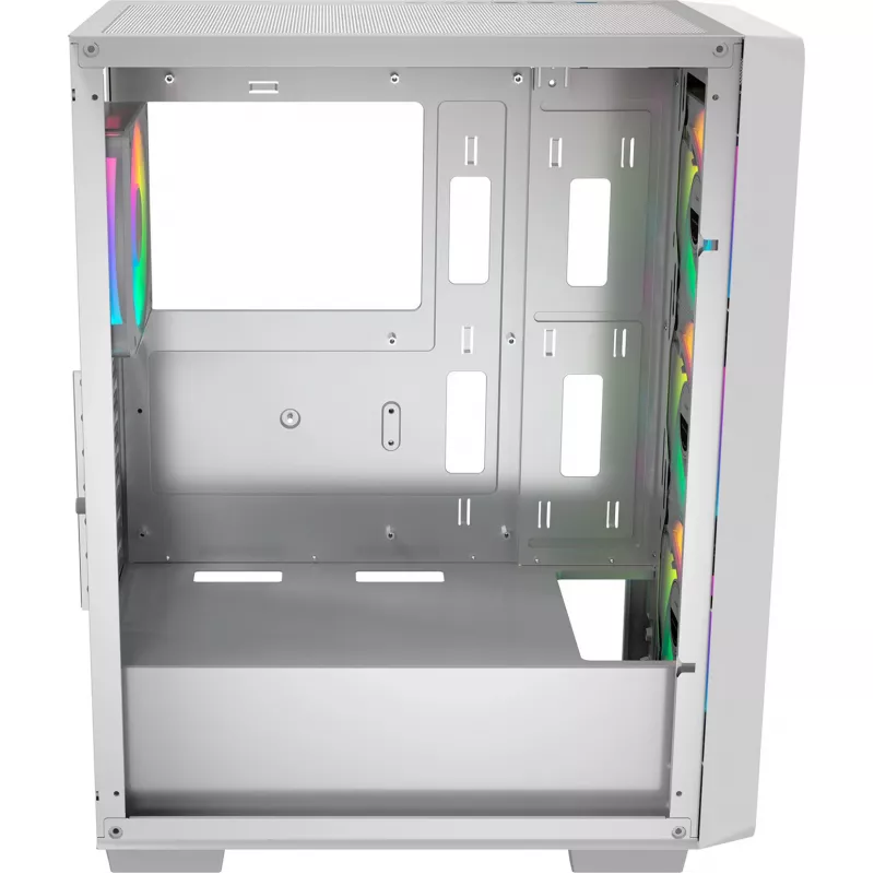 Ocypus Gamma C60 ARGB White vidutinio dydžio korpusas su grūdintu stiklu
