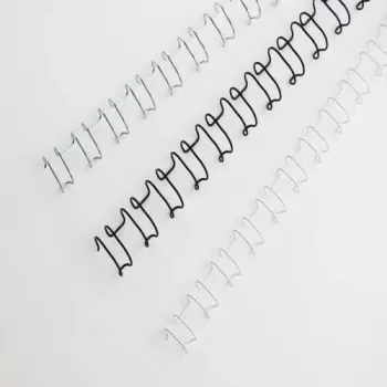 GBC MultiBind įrišimo viela 14 mm, 21 kilpa, A4, 130 lapų, balta, 100 vnt., skirta MultiBind 220, 230, 230E, 420 IB165481