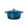 Le Creuset Signature apvalus ketaus troškintuvas, 26 cm, 5,3 L, Marselio mėlyna