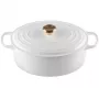 Le Creuset ketaus ovalus puodas 31cm / 6,3L baltas