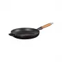 LE CREUSET ketaus keptuvė su medine rankena Ø28cm matinė juoda