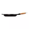 LE CREUSET ketaus keptuvė su medine rankena Ø28cm matinė juoda
