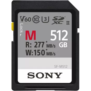 Sony M-Series SDXC 512GB UHS-II atminties kortelė, C10, U3, V60 (SFM512.SYM)