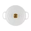 LE CREUSET ketaus puodas apvalus 24cm 4.2L baltas
