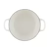 LE CREUSET ketaus puodas apvalus 24cm 4.2L baltas