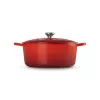 Le Creuset apvalus ketaus troškinimo puodas 34cm 12L raudonas
