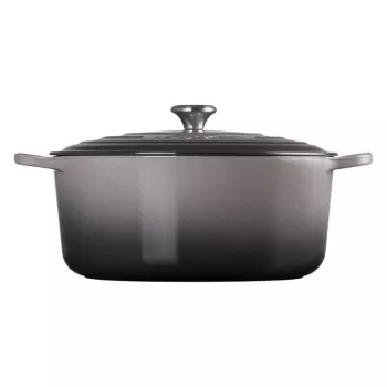 LE CREUSET ketaus apvalus troškinimo puodas 34 cm 12 L pilkas