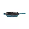 Le Creuset ketaus kvadratinė grilio keptuvė 26x26cm mėlyna