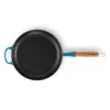 LE CREUSET ketaus keptuvė su medine rankena Ø28cm mėlyna