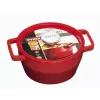 Pyrex ketaus apvalus troškinimo puodas 2,2L Ø20cm raudonas