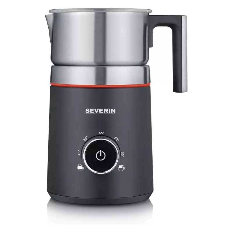 Severin SM 3586 Spuma 700 indukcinis pieno plakiklis, juodas/nerūdijantis plienas