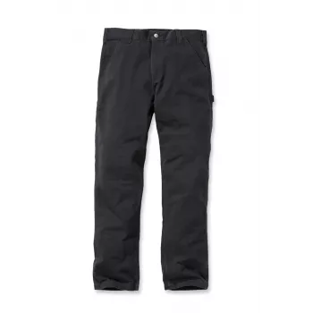 Carhartt Washed Twill Dungaree darbo kelnės, juodos, relaxed fit