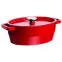 Pyrex ketaus ovali troškintuvė 3,8L raudona 29x21cm