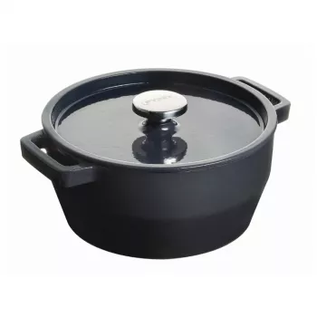 Pyrex ketaus puodas 6,8 l apvalus 28 cm, pilkas