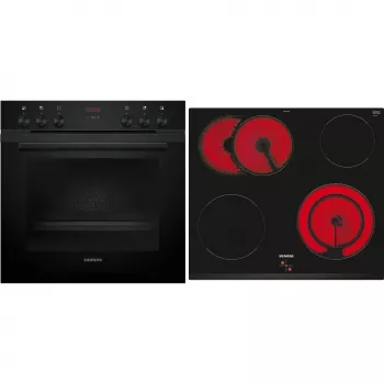 Siemens EQ212KAAB įmontuojamas orkaitės ir kaitlentės rinkinys su keramine kaitlente