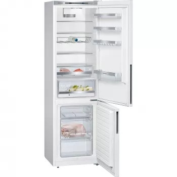 Siemens KG39EAWCA iQ500 Laisvai pastatomas šaldytuvas-šaldiklis, 201 cm aukščio, energinio efektyvumo klasė C, baltas