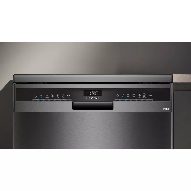 Siemens SN23EC03ME iQ300 laisvai pastatoma indaplovė 60 cm, 14 vietų, energijos klasė B, Home Connect