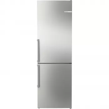Bosch KGN36VIBT Serie 4 laisvai stovintis šaldytuvas-šaldiklis, 186 cm aukščio, energijos efektyvumo klasė D, sidabrinis