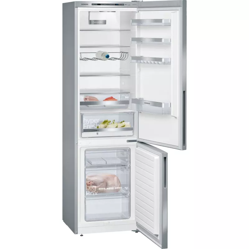 Siemens KG39EALCA iQ500 laisvai stovintis šaldytuvas-šaldiklis, 201 cm aukščio, C energijos efektyvumo klasė, sidabrinis