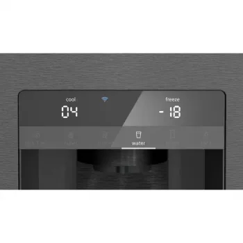 Siemens KF96DPXEA iQ700 French Door Side-by-Side šaldytuvas-šaldiklis su vandens ir ledo dozatoriumi, 183 cm, energijos klasė E, nerūdijantis plienas