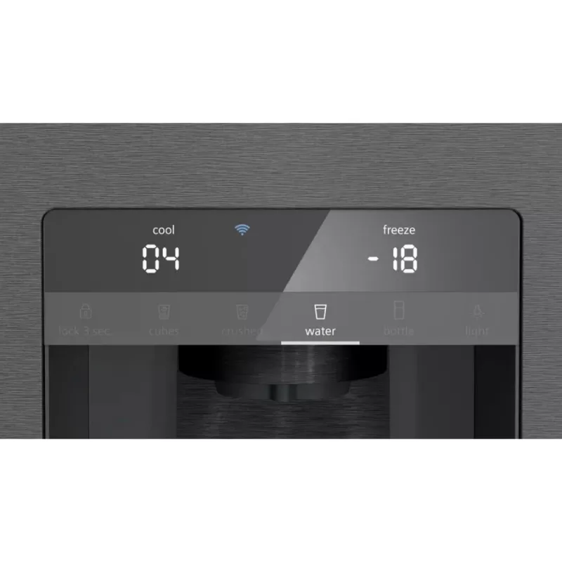 Siemens KF96DPXEA iQ700 French Door Side-by-Side šaldytuvas-šaldiklis su vandens ir ledo dozatoriumi, 183 cm, energijos klasė E, nerūdijantis plienas