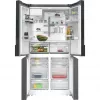 Siemens KF96DPXEA iQ700 French Door Side-by-Side šaldytuvas-šaldiklis su vandens ir ledo dozatoriumi, 183 cm, energijos klasė E, nerūdijantis plienas