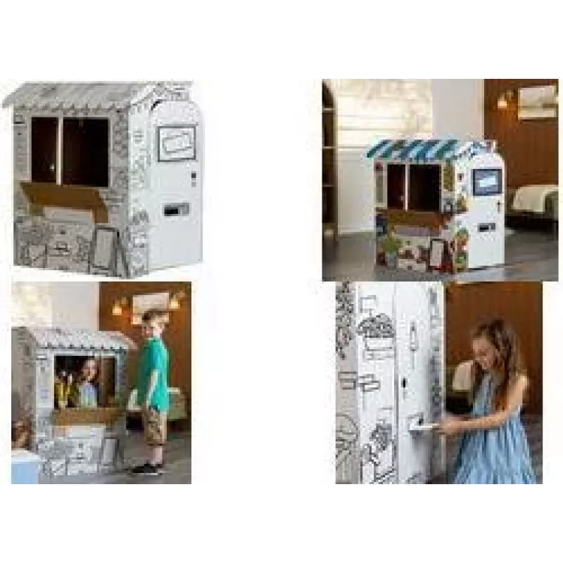 Fellowes Bankers Box XL žaidimų kartoninė MARKET STALL – gofruotas kartonas, užapvalinti kraštai, greitas surinkimas be klijų – 1 vnt. (100142507)