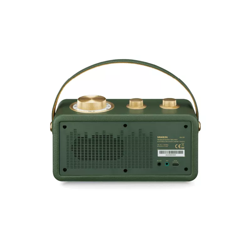 Sangean RA-101 nešiojamas Bluetooth garsiakalbis Forest Gold