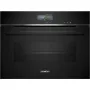 Siemens CS736G1B1 iQ700 įmontuojama kompaktiška orkaitė su garų funkcija, 47 l, TFT jutiklinis ekranas, Home Connect, juoda