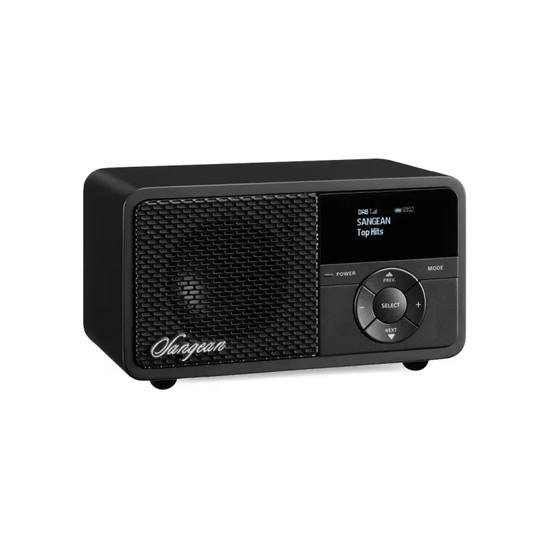 Sangean DDR-7X nešiojamas DAB+ ir FM radijas su Bluetooth, juodas