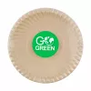 GOGREEN kompostuojamos cukranendrių lėkštės su Go Green raštu Ø23cm, 10 vnt.