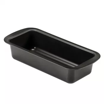 NEWILL duonos kepimo forma 25x11x6,4 cm, juoda, neprideganti, anglinio plieno