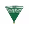 HORTUS lapų grėblys su kotu, žalias, 45 cm (20 dantukų)