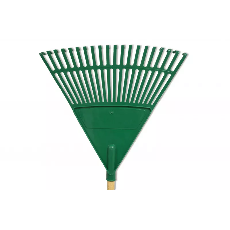 HORTUS lapų grėblys su kotu, žalias, 45 cm (20 dantukų)
