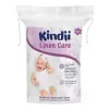 Kindii Linen Care kūdikių vatos pagalvėlės, 100% gryna medvilnė, hipoalerginės, dermatologiškai testuotos, 50 vnt.