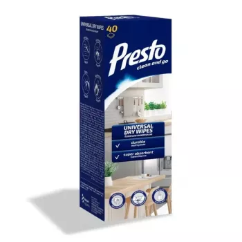 PRESTO Universal valymo servetėlių ritinys 40 vnt., dėžutėje