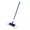 YORK Smart plokščioji šluostė su šepečiu 45x15 cm, teleskopinis kotas 74-130 cm, mikropluoštas, pilka/mėlyna