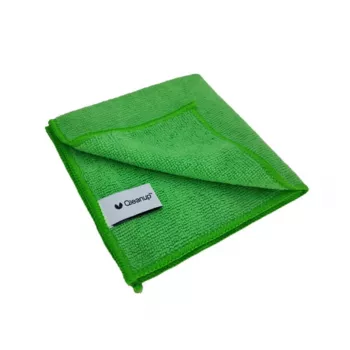 QLEANUP mikropluošto šluostės 250gsm 30x30 cm, 10 vnt., žalios