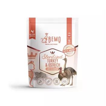 BEMO Cat Sterilised Turkey & Ostrich - sausa katėms - 500g