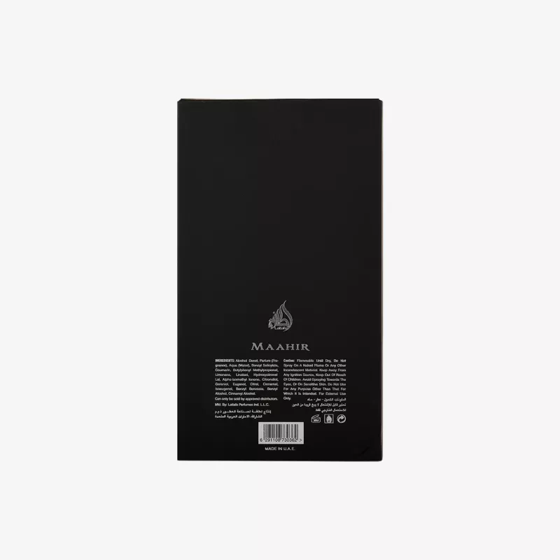 Lattafa Maahir Black Edition Eau de Parfum purškalas 100ml