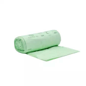 BioBag kompostuojami maisto atliekų maišeliai 30L, 25 vnt. rulone, 50x60 cm, 12 mikronų, žali