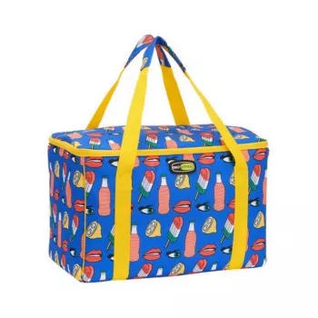 GIOSTYLE Termo krepšys Evo Square Assorted, žalias/raudonas/mėlynas su dekoru, 15 L