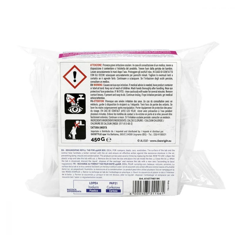 ORDINETT drėgmės surinkėjo papildymo tabletė 450g, neutralaus kvapo