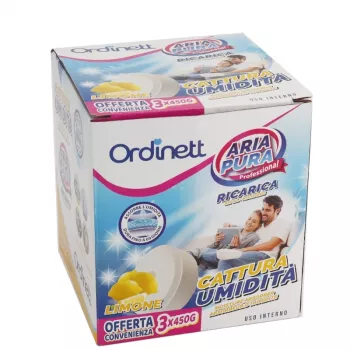 ORDINETT drėgmę sugeriančios papildymo tabletės 450g x 3 vnt., citrinos