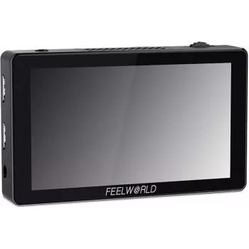 FEELWORLD LUT5 5,5 colio 3000 nitų jutiklinis 3D LUT 4K HDMI monitorius ant fotoaparato